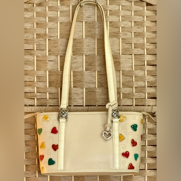Brighton Ivory Handbag with Colorful Heart Accents - Picture 2 of 16